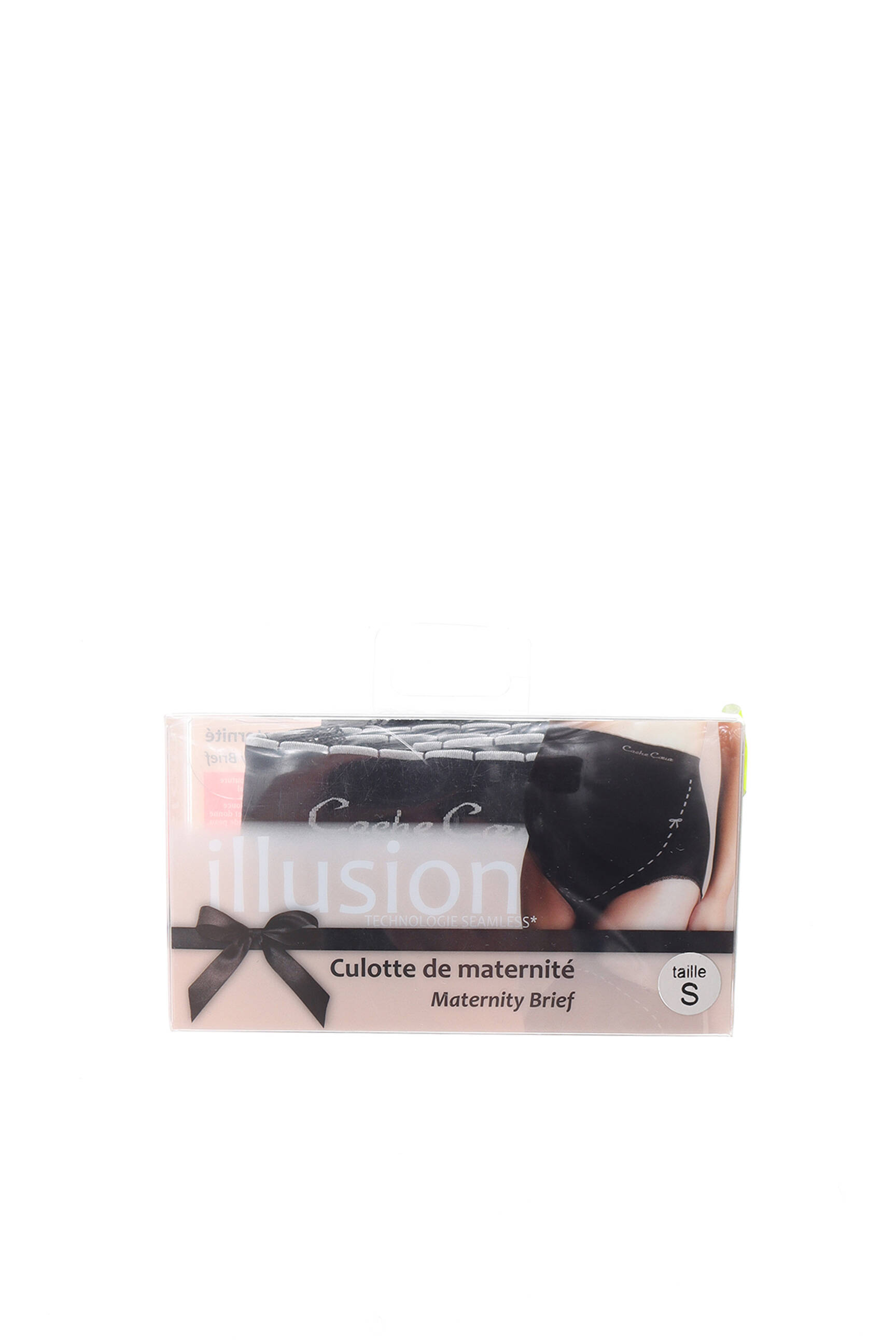 Cache Coeur Lingerie Maternite Femme couleur noir
