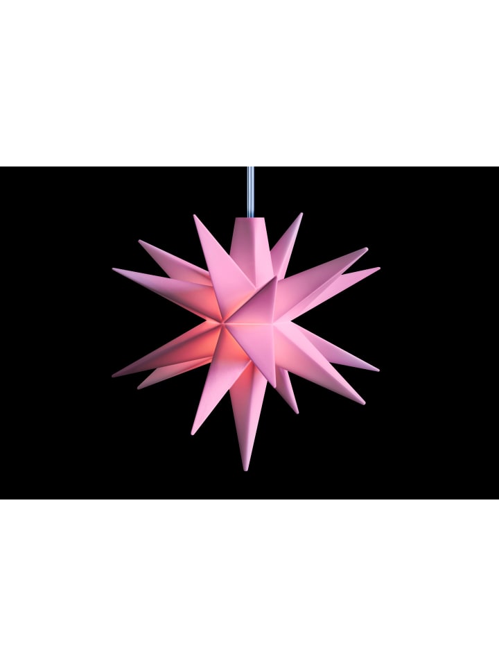 Sterntaler Dekostern | Weihnachtsstern Baby-Stern | 18-Zacker | Rosa | 8cm | Inne günstig kaufen onesize