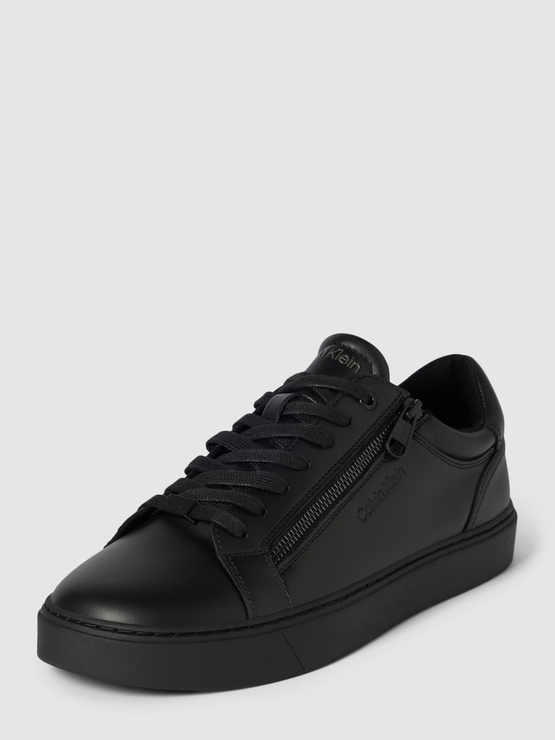 Sneaker mit Reißverschluss in schwarz