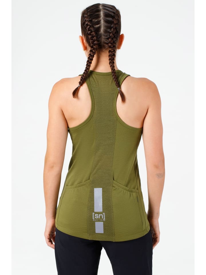 super.natural Merino Fahrrad Tanktop W GRAVA TANK in oliv günstig kaufen