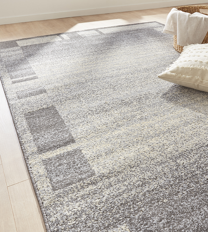Peyer Syntex Moderner Kurzflor Teppich Daffi/Ylva 13056-190 Farbe Grau 80 x 150 cm