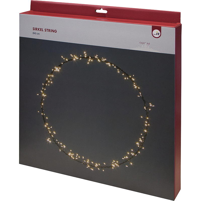 Home String sirkel 40 cm 200 LED