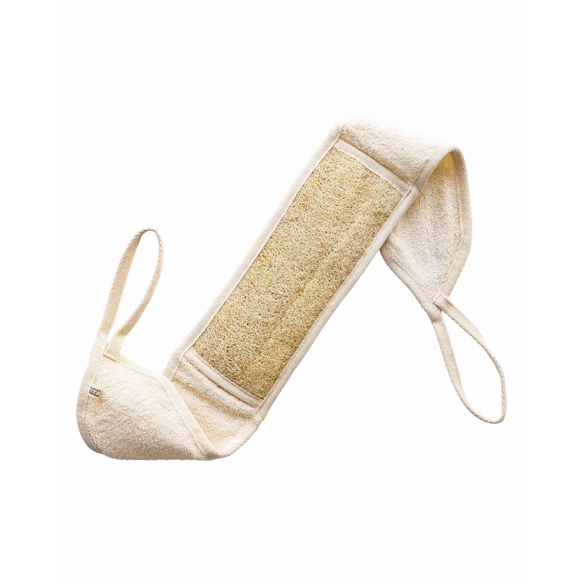 Sangle lave dos loofah/coton
