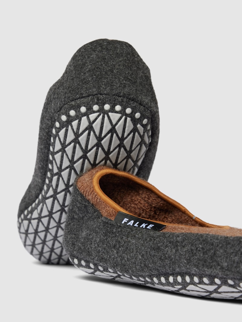 Hausschuhe aus Schurwoll-Mix Modell 'COSYSHOE' in beige meliert