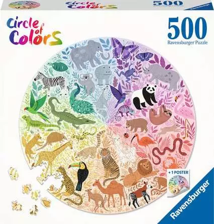 Puzzle 500 Teile - Circle of Colors - Animals