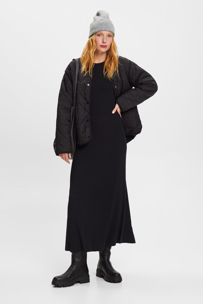 Maxikleid aus Rippstrick