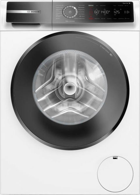BOSCH Waschmaschine Serie 8 WGB244010, 9 kg, 1400 U/min, Iron Assist reduziert dank Dampf 50 % der Falten