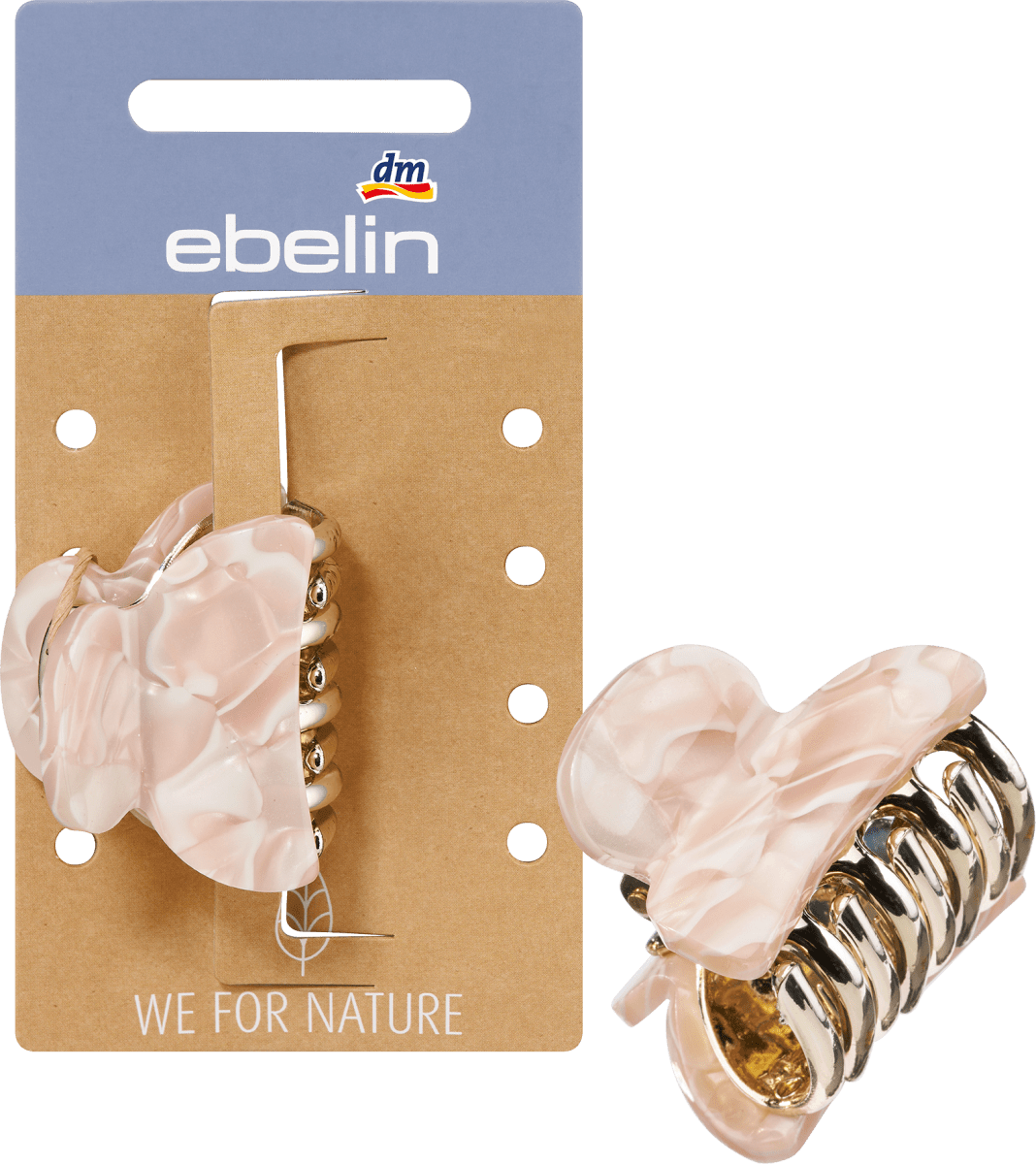 Haarklammer mit Recycling-Kunststoff beige, 1 St