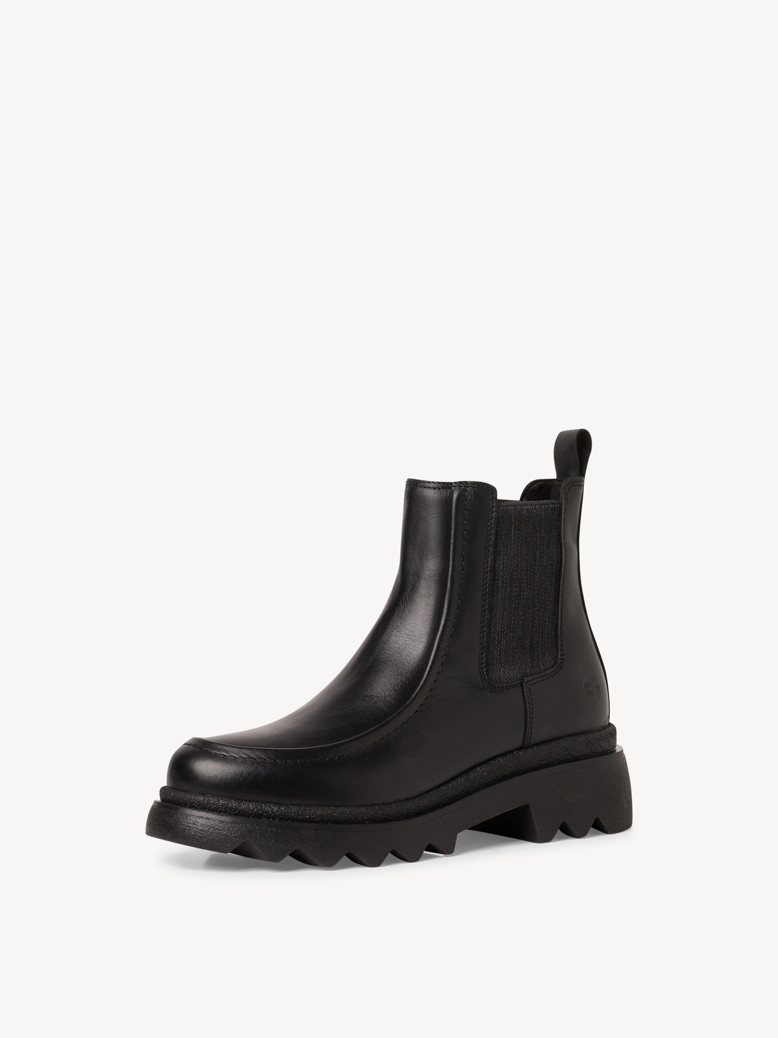 Bottine Chelsea en cuir - noir