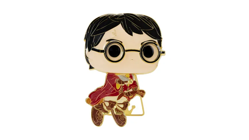 Funko - POP! - Harry Potter - Pin Harry Potter With Broom (Glow)