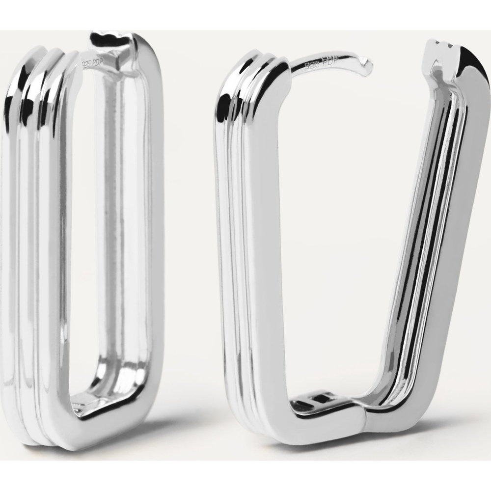 P D Paola Créoles 925 Argent Boucles d'oreilles