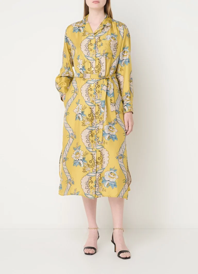 Μεταξωτό μίντι φόρεμα με φλοράλ τύπωμα από MaxMara Gaia