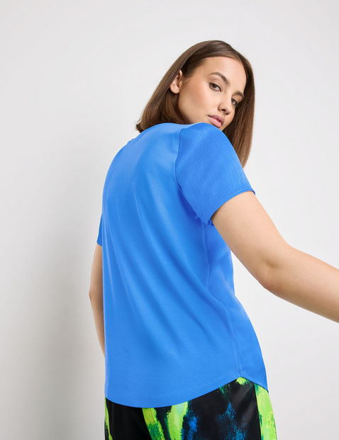 T-Shirt mit Crinkle-Effekt