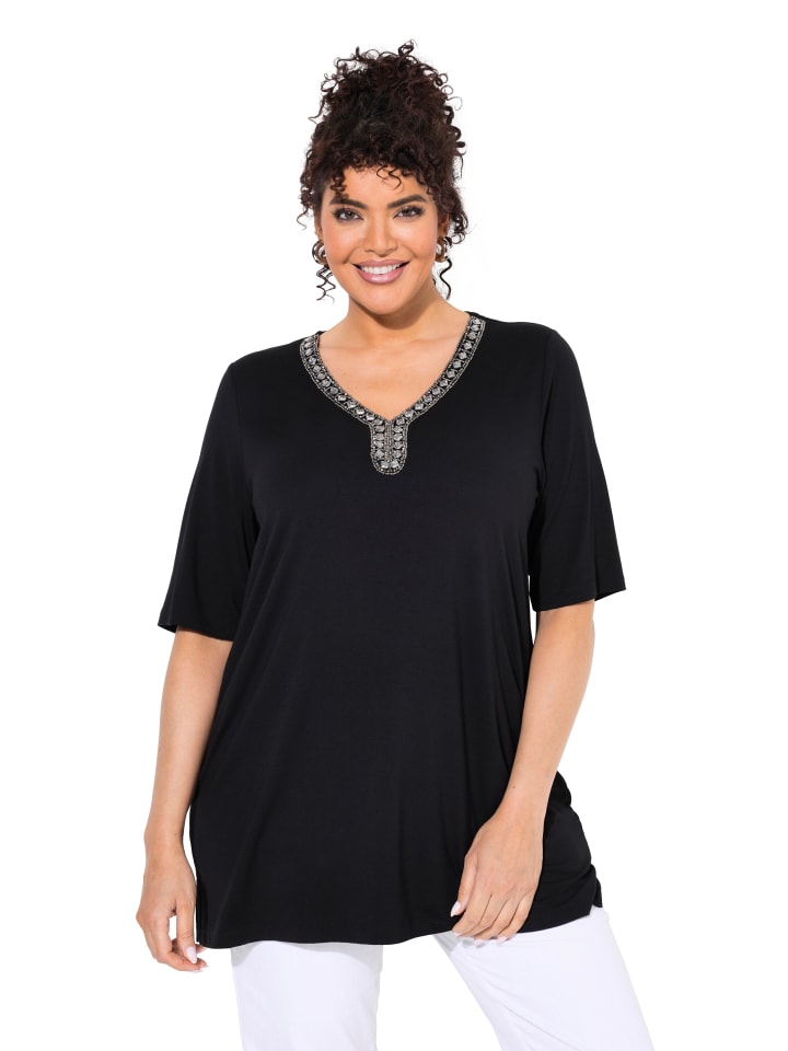 Ulla Popken Shirt in schwarz günstig kaufen