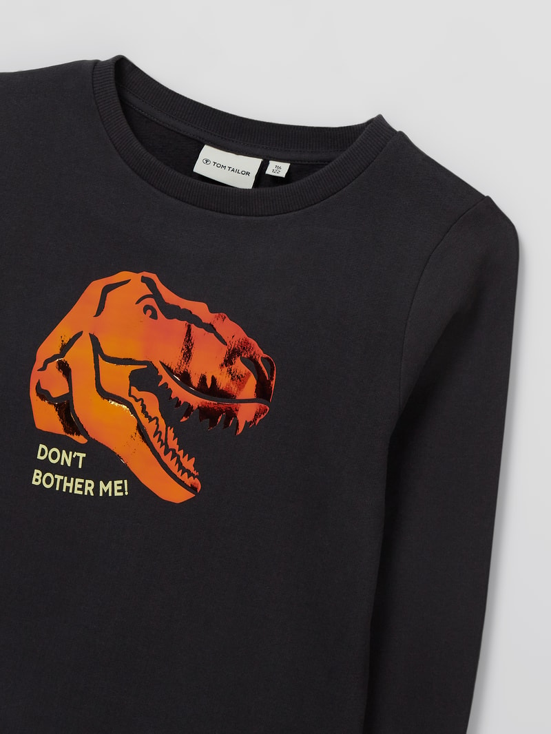 Sweatshirt aus Baumwolle in graphit