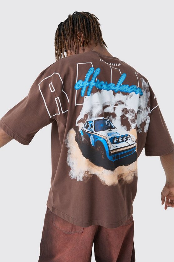 Tall Oversized Boxy Rally Graphic T-shirt