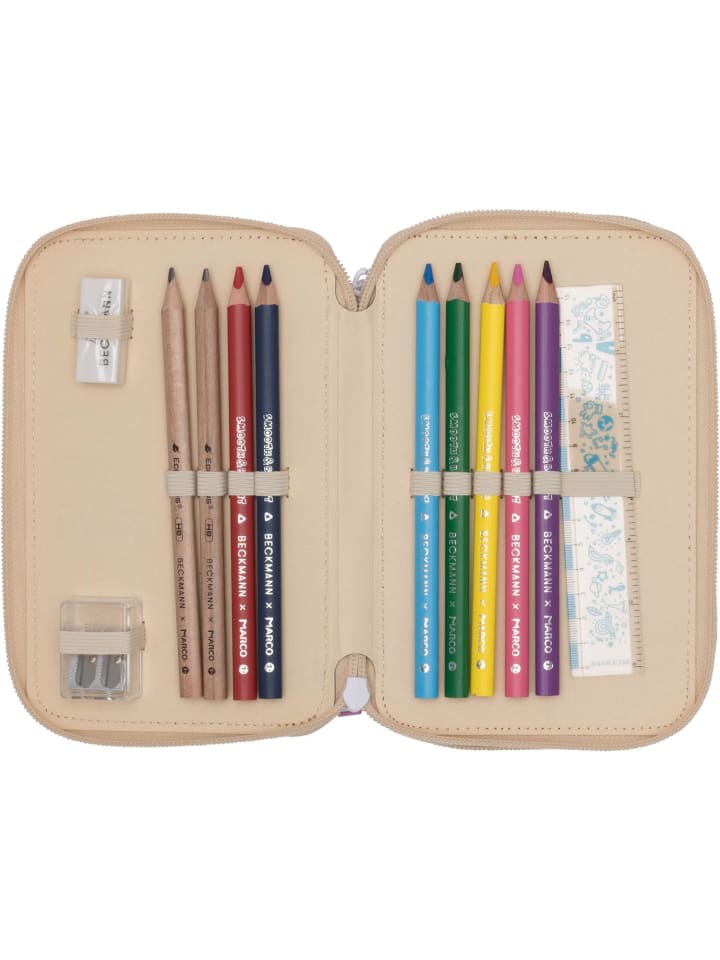 BECKMANN Beckmann 3-Fächrige Federmappe Yellow Heart günstig kaufen onesize