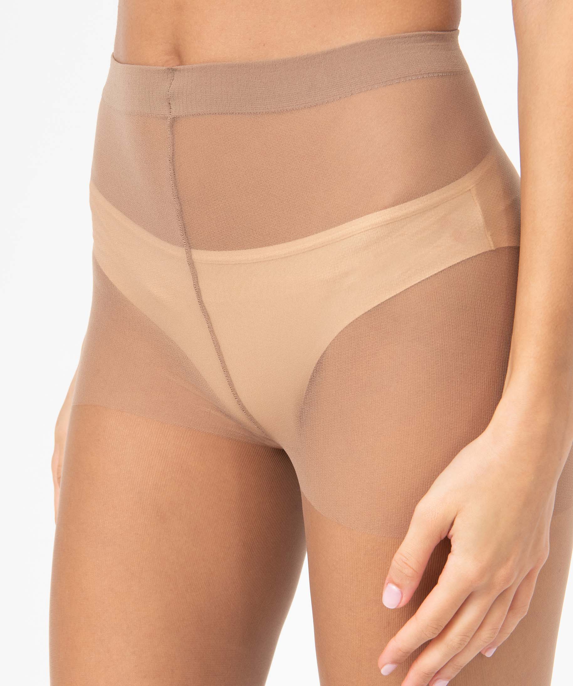 Collants femme voile 15 deniers (lot de 3) beige clair | GEMO