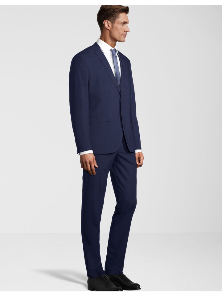 Steffen Klein Anzug Slim-Fit in blau günstig kaufen