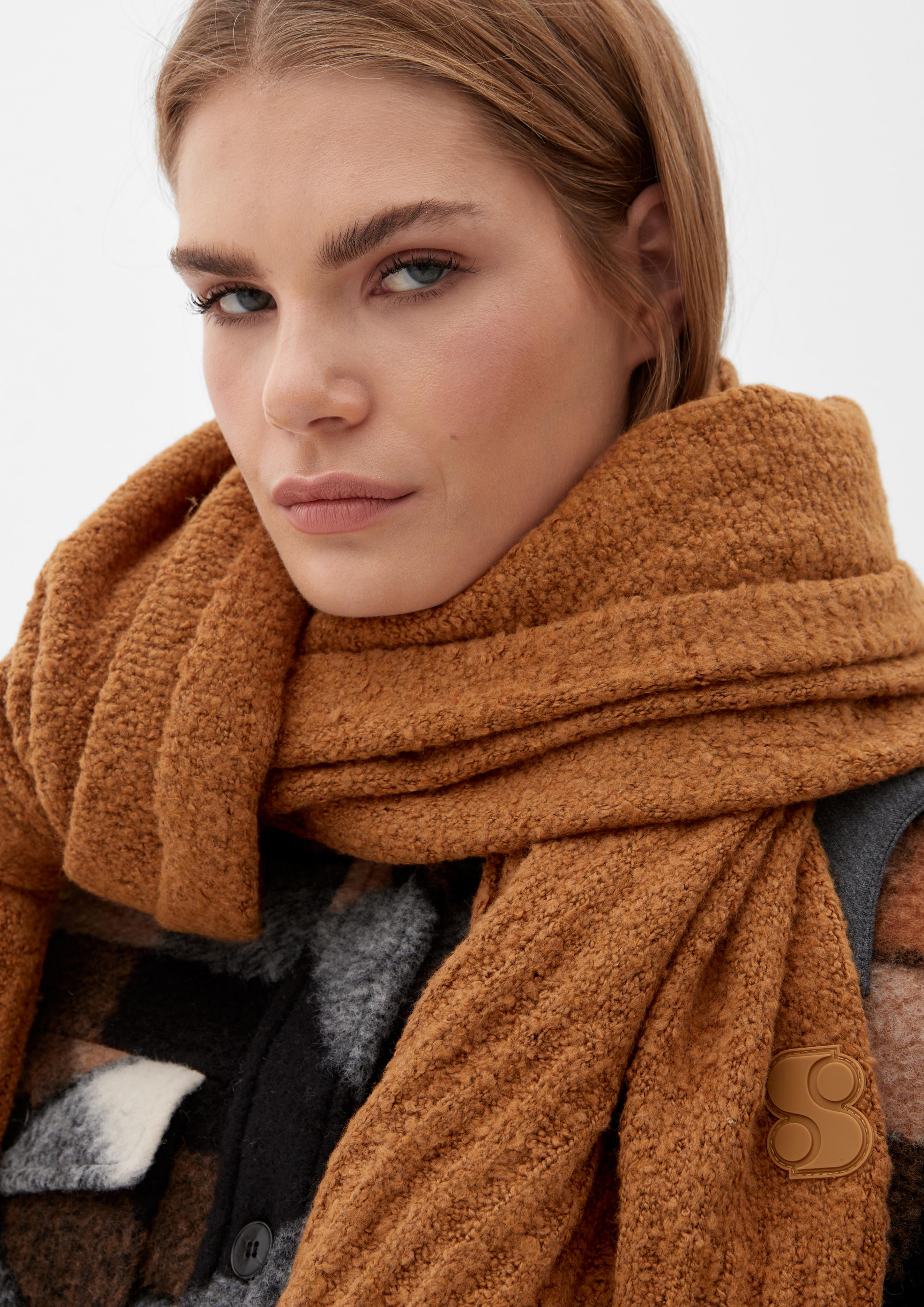 Strickschal aus Baumwollmix  2120565-84X2