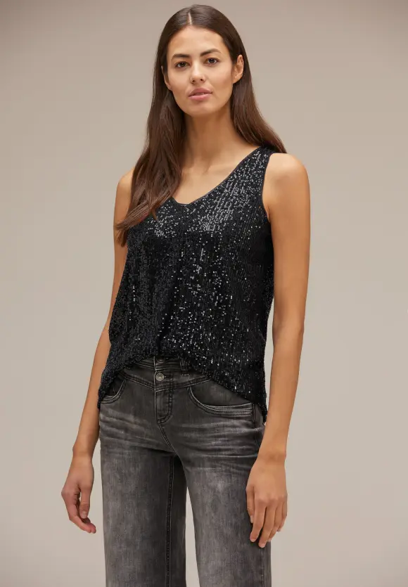 Street One Party Pailletten Top