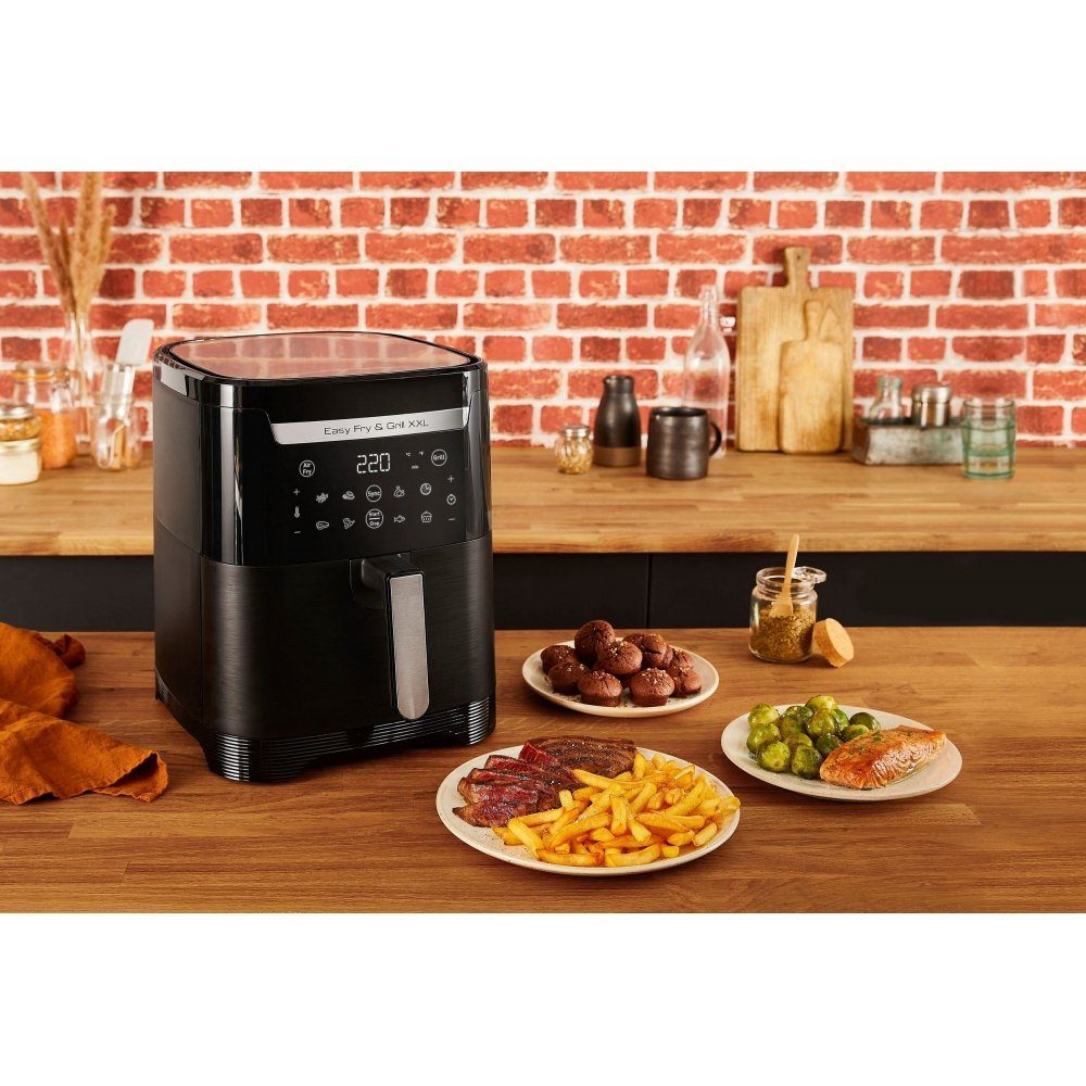 Tefal Heißluftfritteuse EY8018 Easy Fry & Grill XXL - Heißluftfritteuse - schwarz, 1830 W