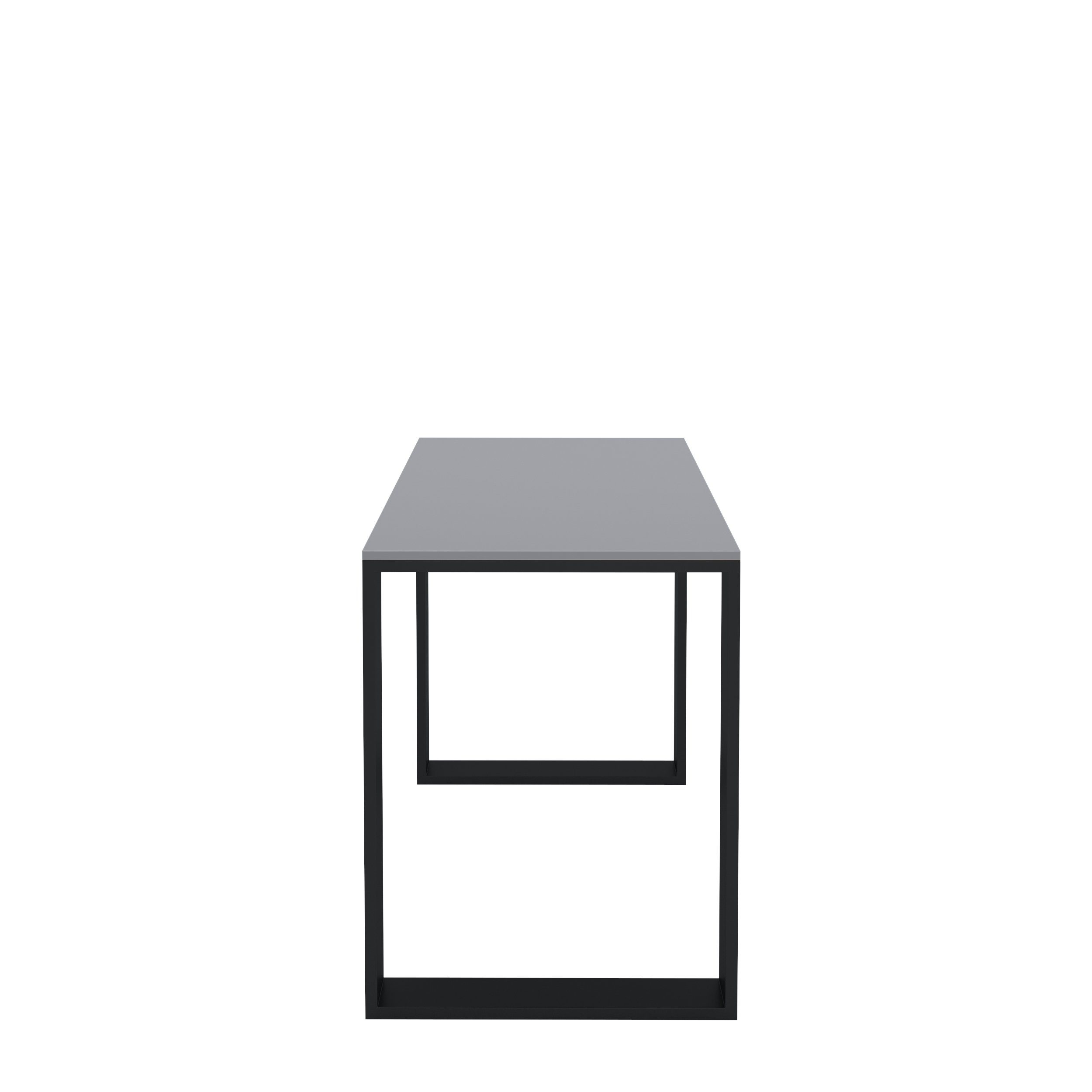 AKKE Esstisch, Esszimmertisch LOFT Schwarze Beinen Küchentisch Bürotisch 2mm-PVC