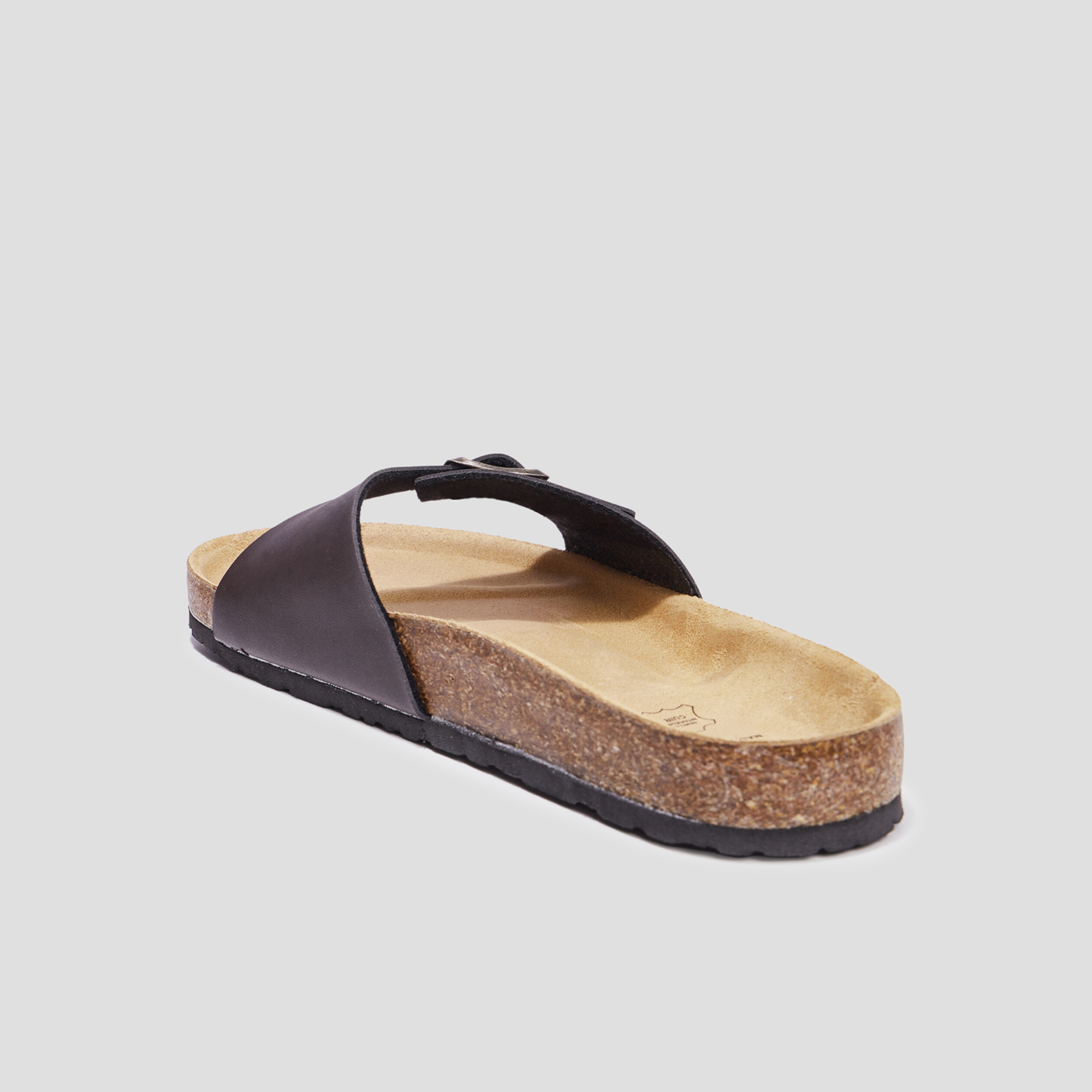 Mules avec boucles Goalitor marron homme | La Halle