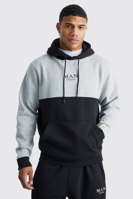 Man Roman Colorblock Trainingsanzug mit Kapuze