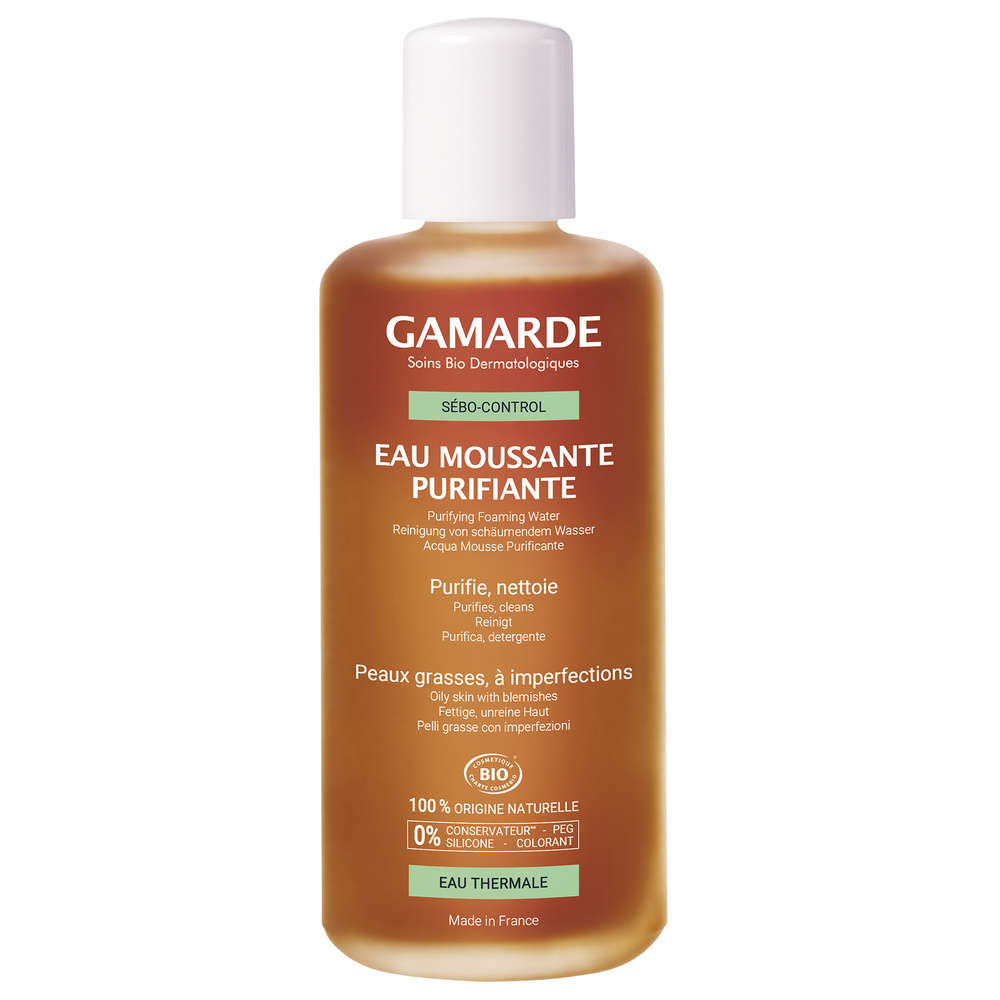 gamarde EAU MOUSSANTE PURIFIANTE Flacon 200 ml Eau nettoyante pour peaux avec imperfections
