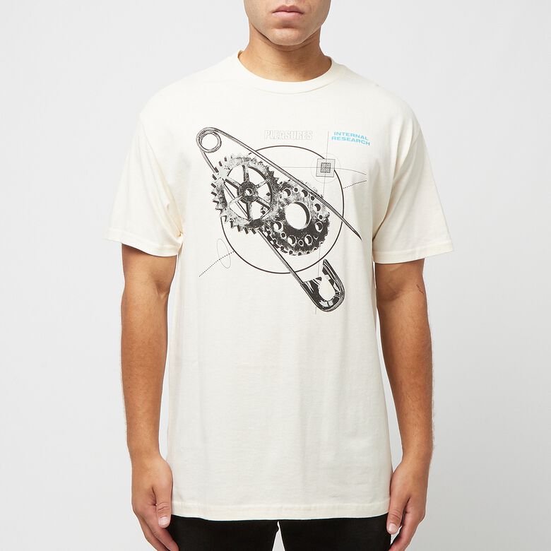 Pleasures Research T-Shirt natural