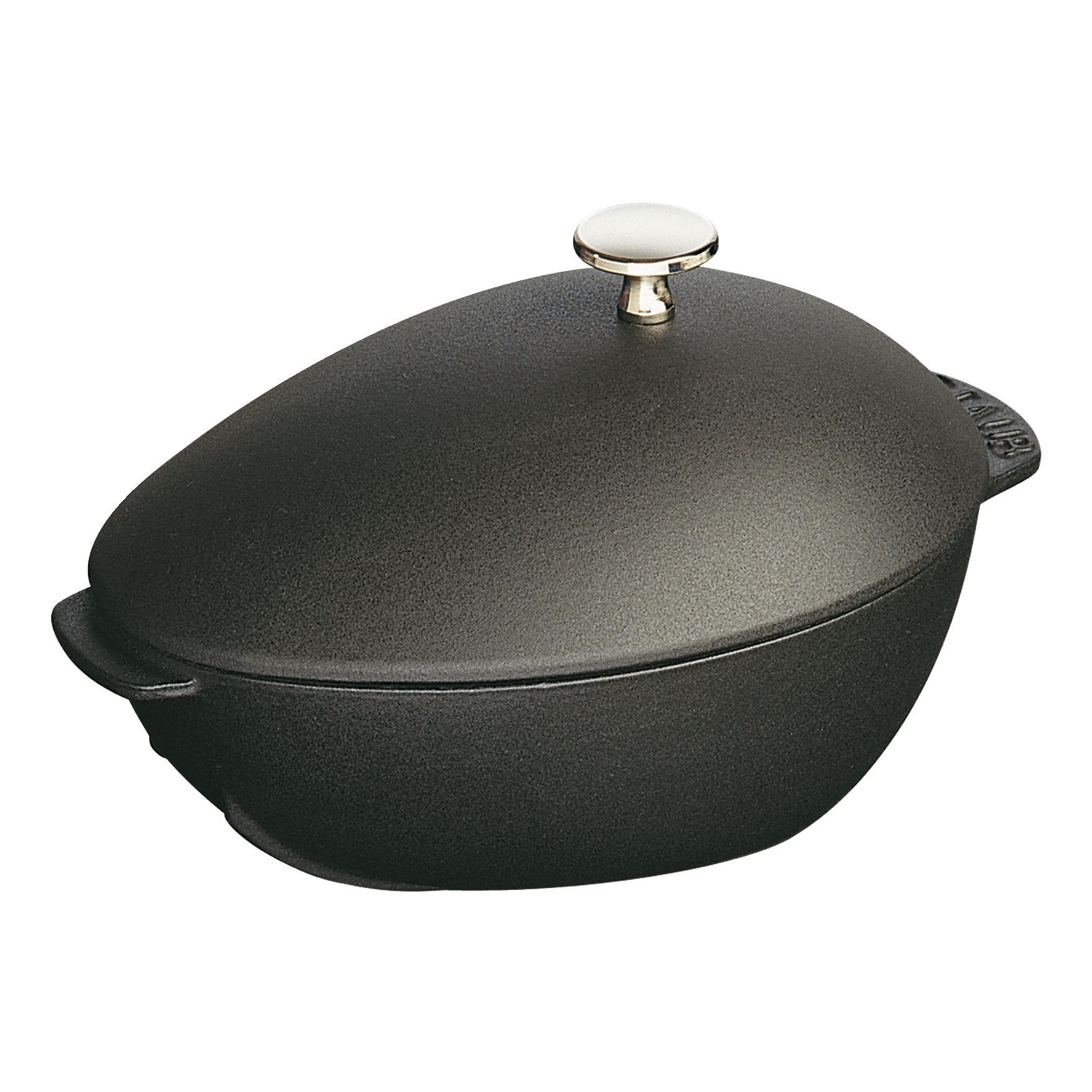 Muscheltopf 25 cm, Gusseisen, Schwarz