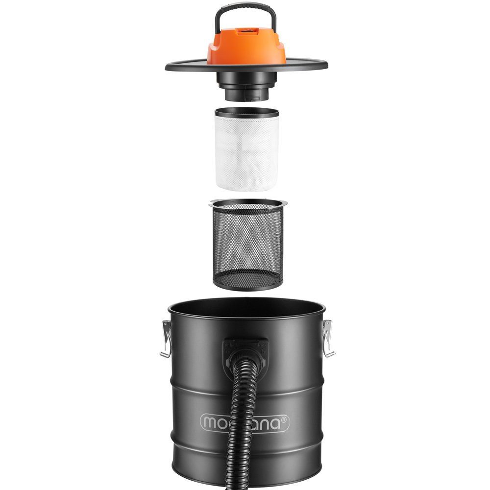 monzana Bodenstaubsauger, 1200 W, ohne Beutel, 20L Blasfunktion 1200W HEPA Feinstaubfilter Aluminium