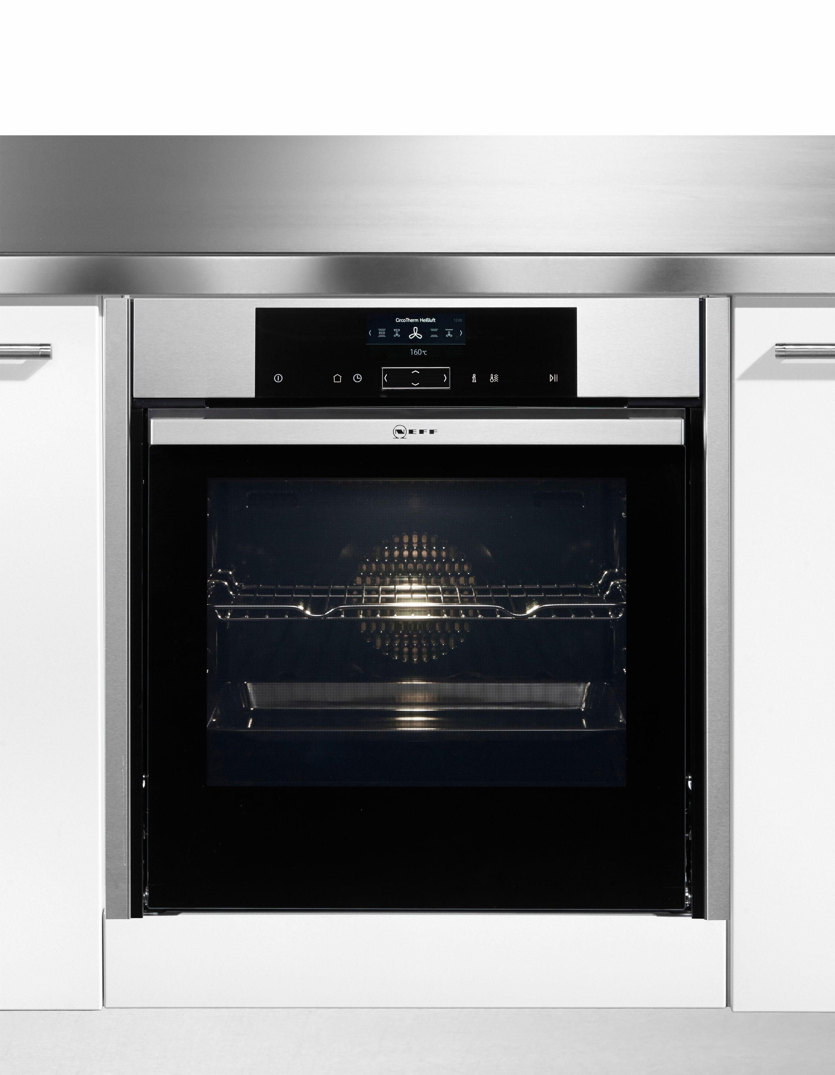 NEFF Pyrolyse Backofen N 90 B55CS22N0, mit Teleskopauszug nachrüstbar, Pyrolyse-Selbstreinigung, mit Slide&Hide®