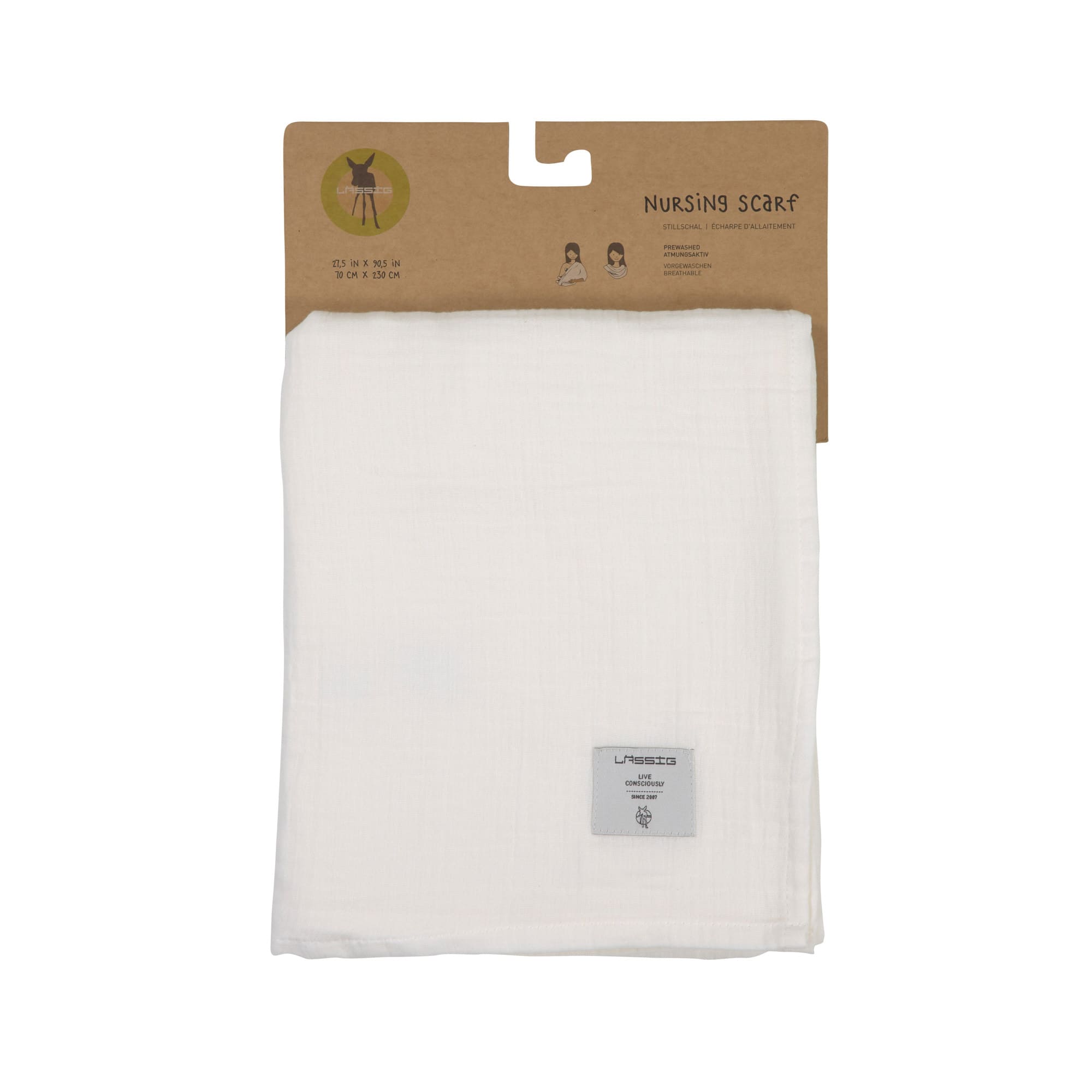 Stillschal - Musselin Nursing Scarf, Milky