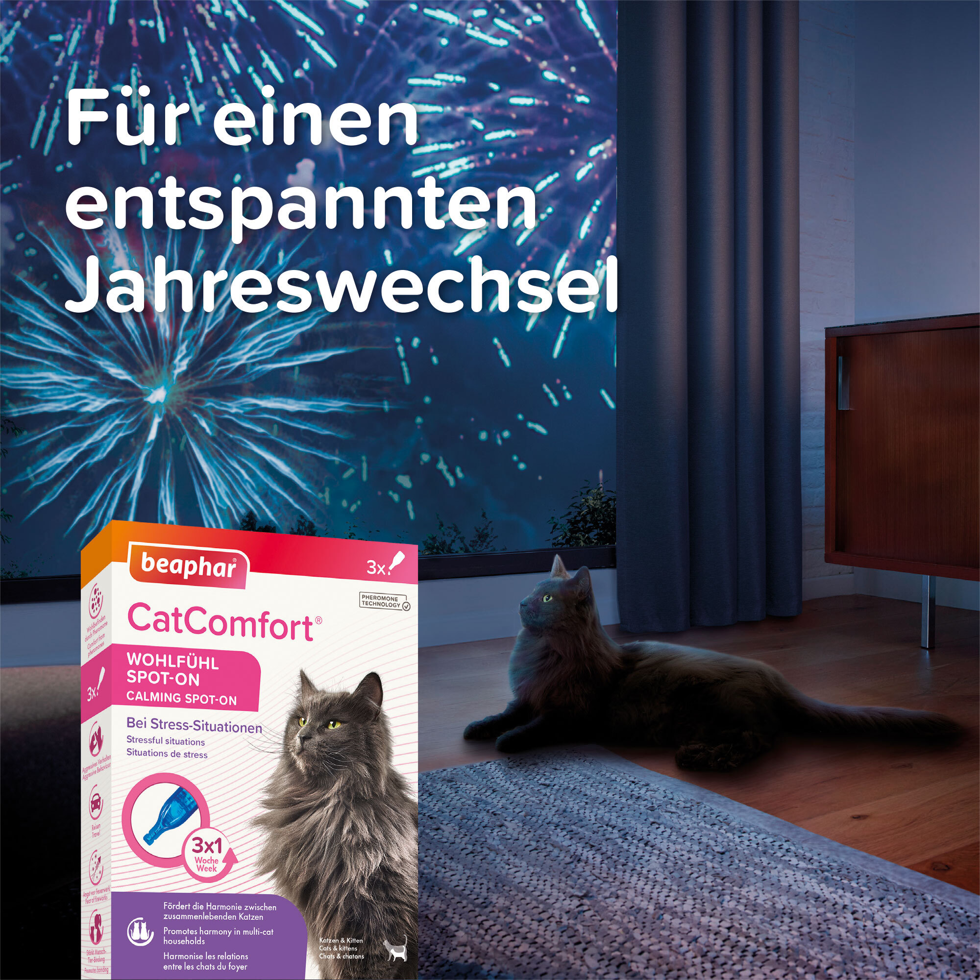 Beaphar Beruhigungsmittel Beaphar CatComfort Wohlfühl Spot-On 3x055 ml