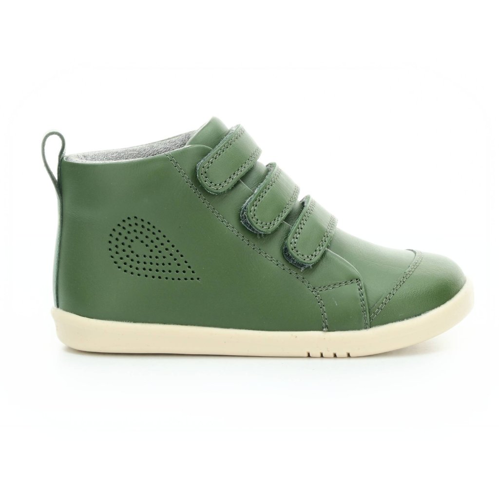 Bobux Hi Court Forest I Walk/Kid   grüne Mid Cut Barfußschuhe