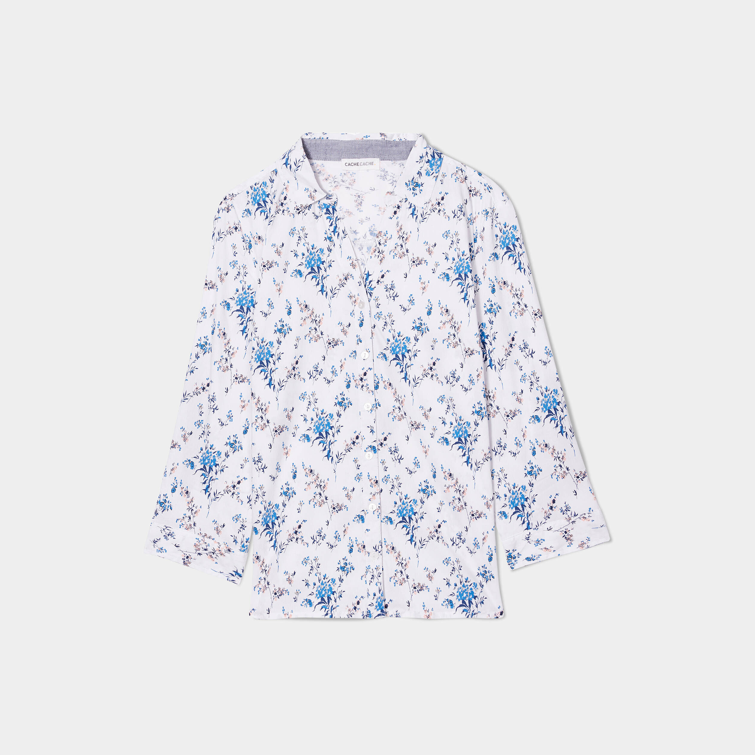 Chemise manches 3/4 ecru femme | Cache Cache