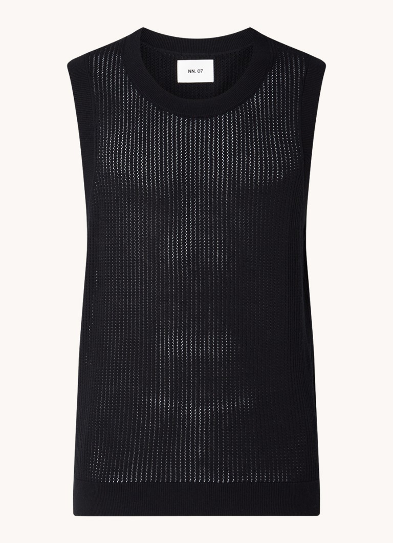 NN.07 Huxley chunky knitted tank top made of organic cotton