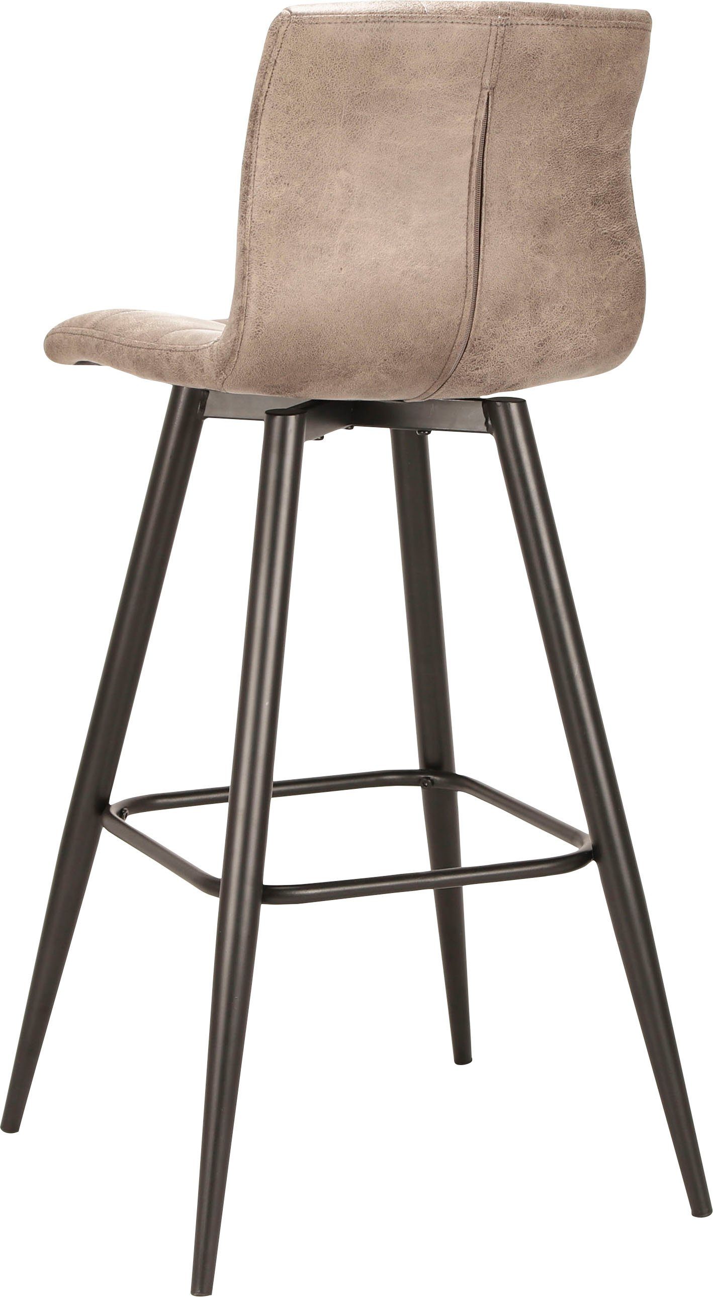 byLIVING Bargruppe Essgruppe Nele, Stühle Simone, (Set, 3-tlg., Tisch mit Barhockern), Barhocker, Bartisch