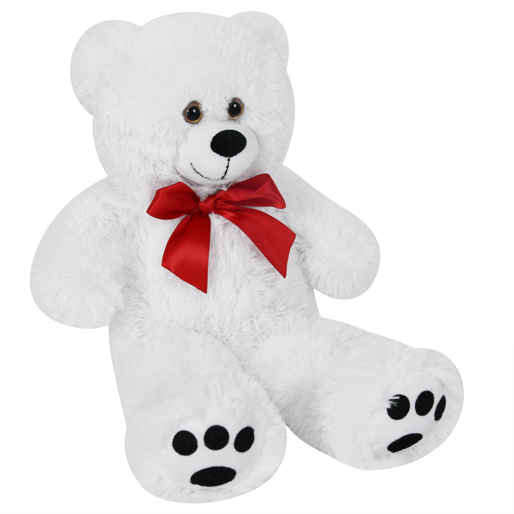 Casaria Deuba Teddybär Knuddel L - 50cm - weiß