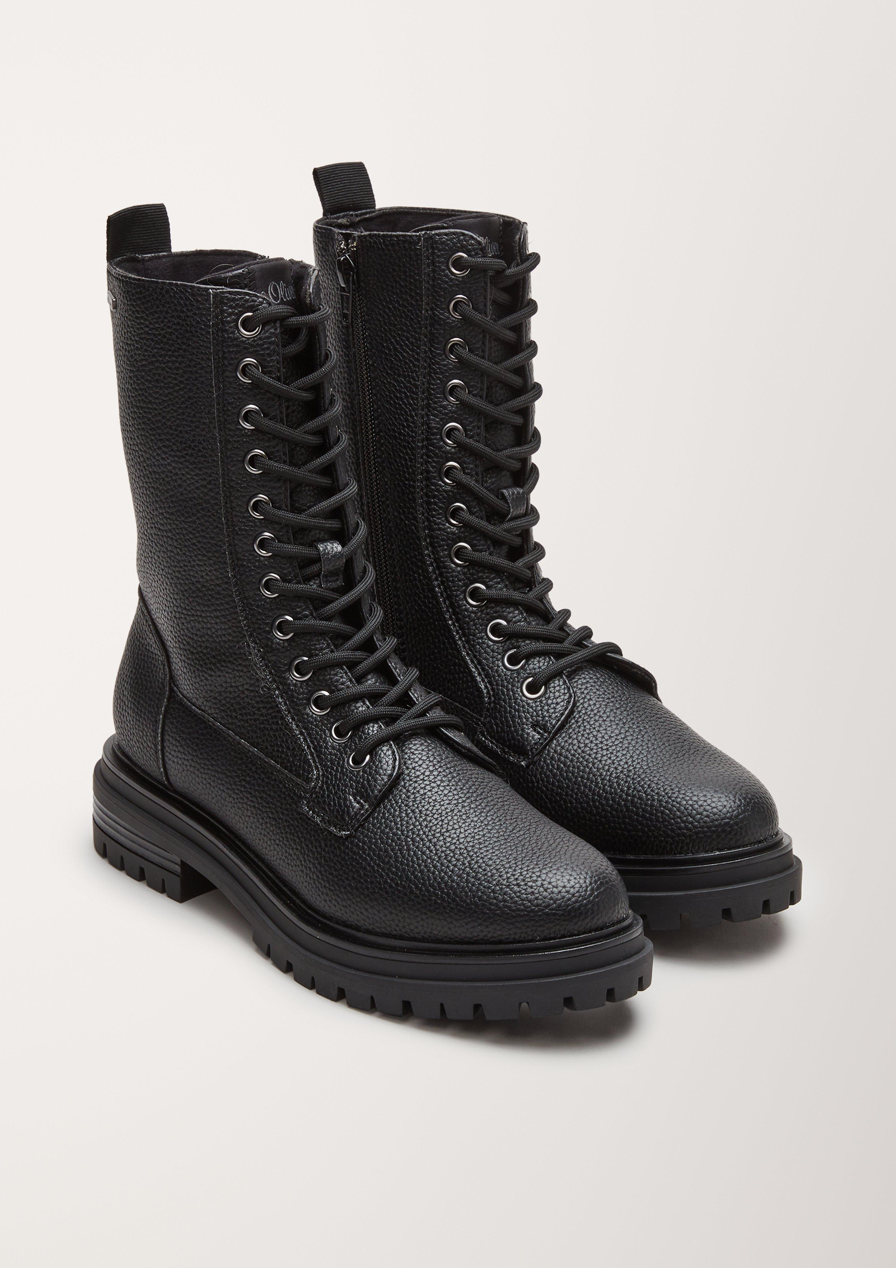 Schnürstiefel in Lederoptik  101.107.101.25233-001