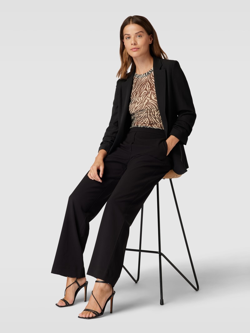 Blazer mit Eingrifftaschen in schwarz