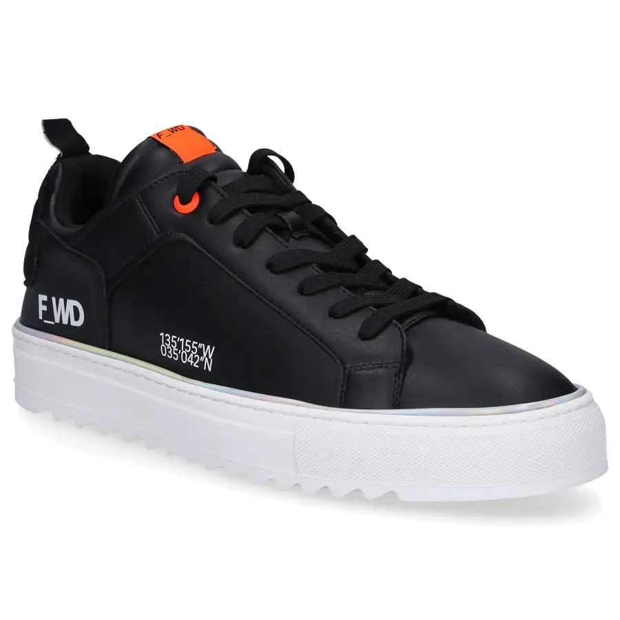 F_WD - Sneaker low XP1_SHEM X Eco Nappaleder Logo schwarz - schwarz