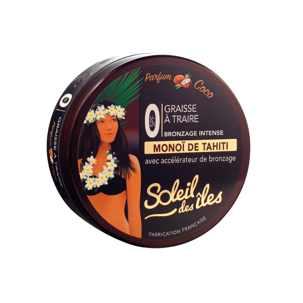 soleil des îles Graisse à traire BRONZAGE INTENSE SPF0 parfum coco PRODUIT SOLAIRE