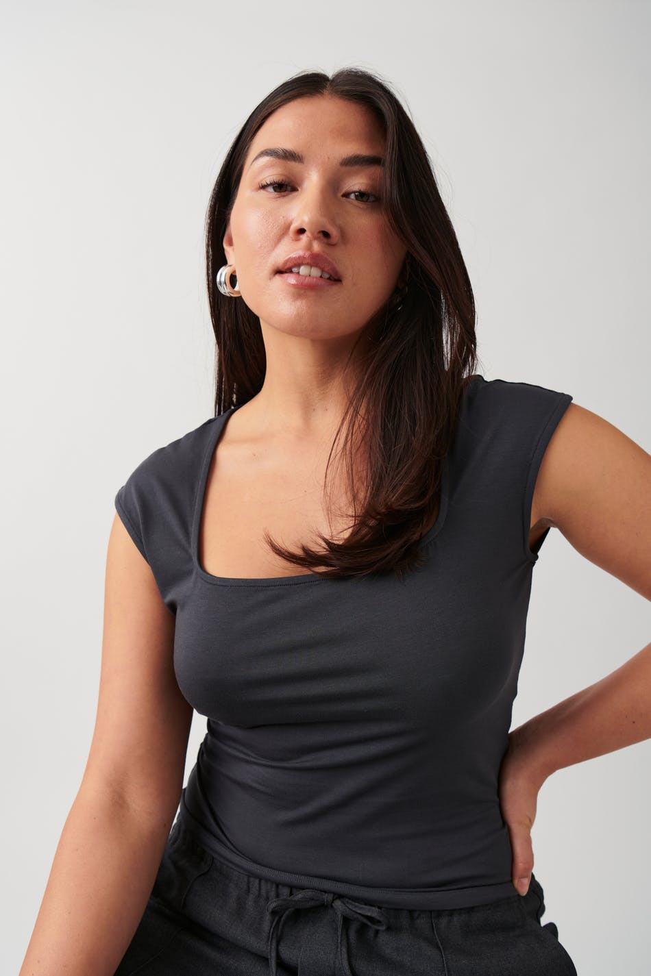 Soft touch tight top