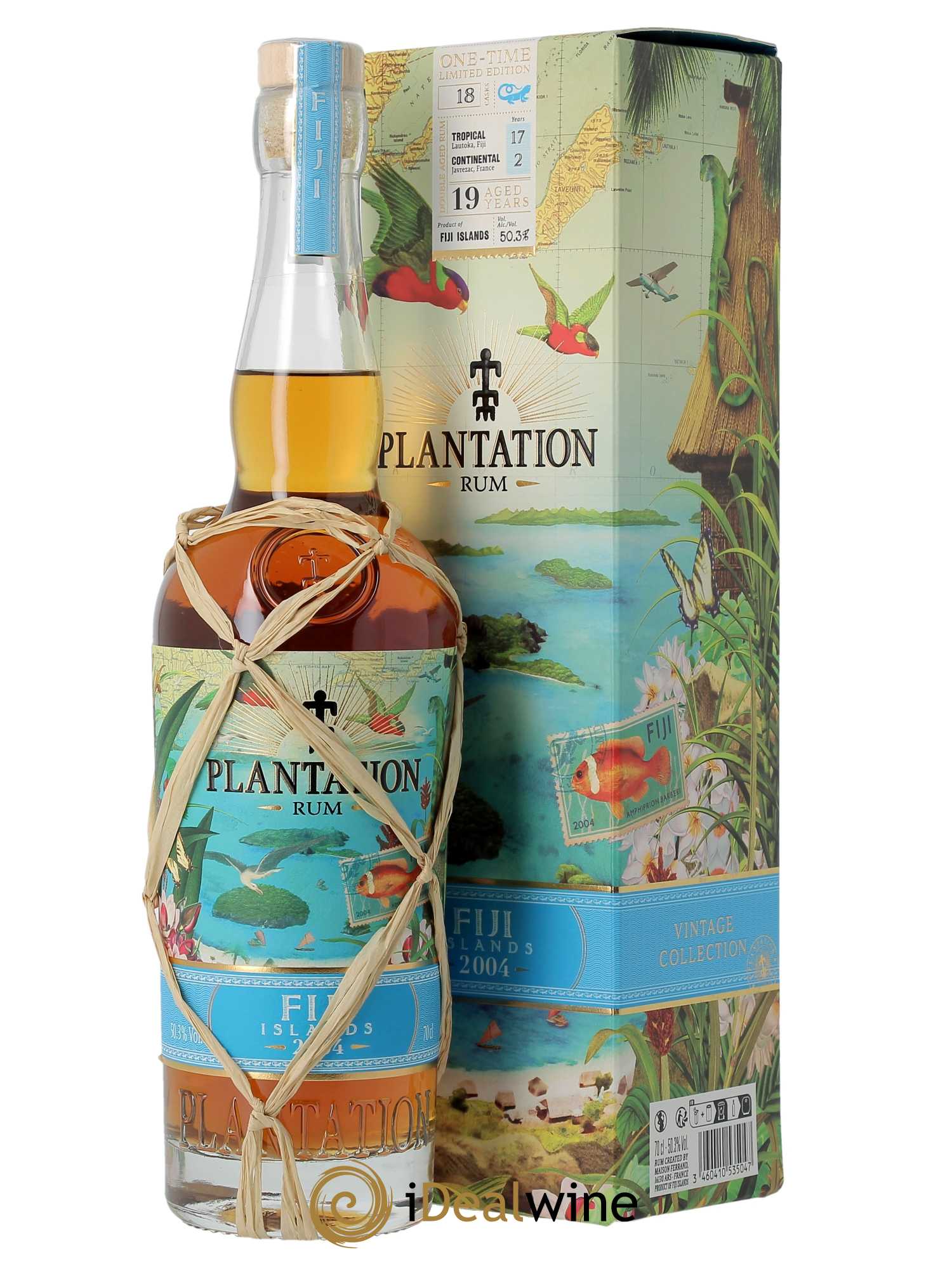 Rhum Plantation Rum Fidji (70cl) 2004 - Lot de 1 Bouteille