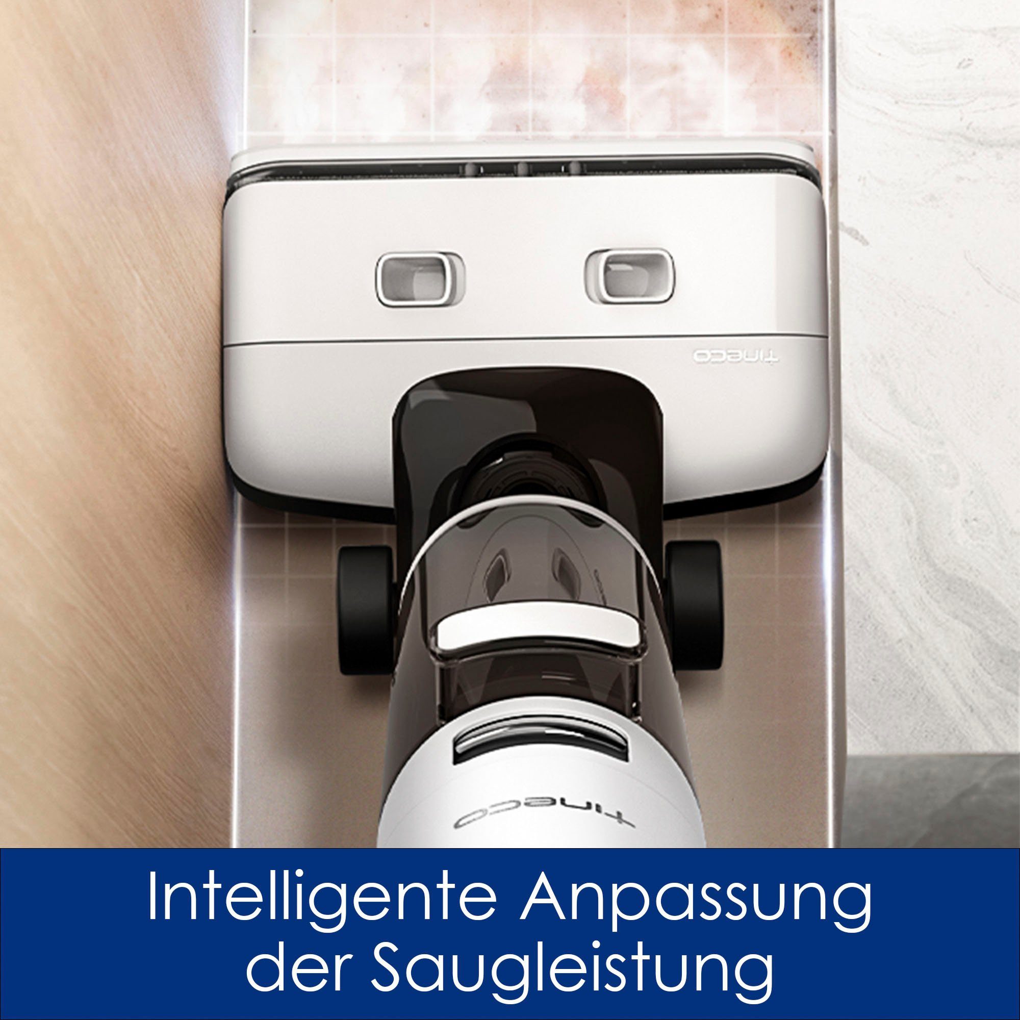 Tineco Nass-Trocken-Akkusauger Floor One S7 Steam Plus mit Dampfreinigung, 350 W, beutellos