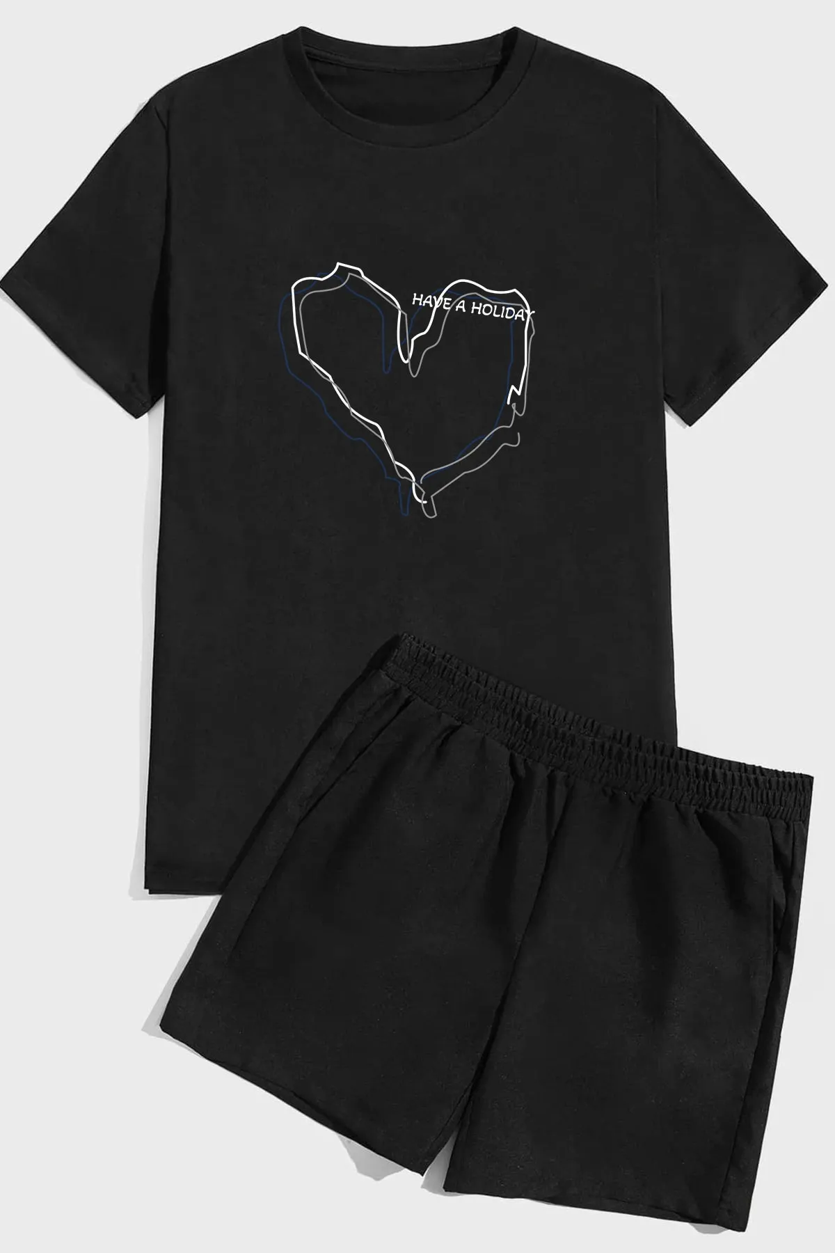 uyguntarz  Unisex-Shorts-Set mit Urlaubsdruck