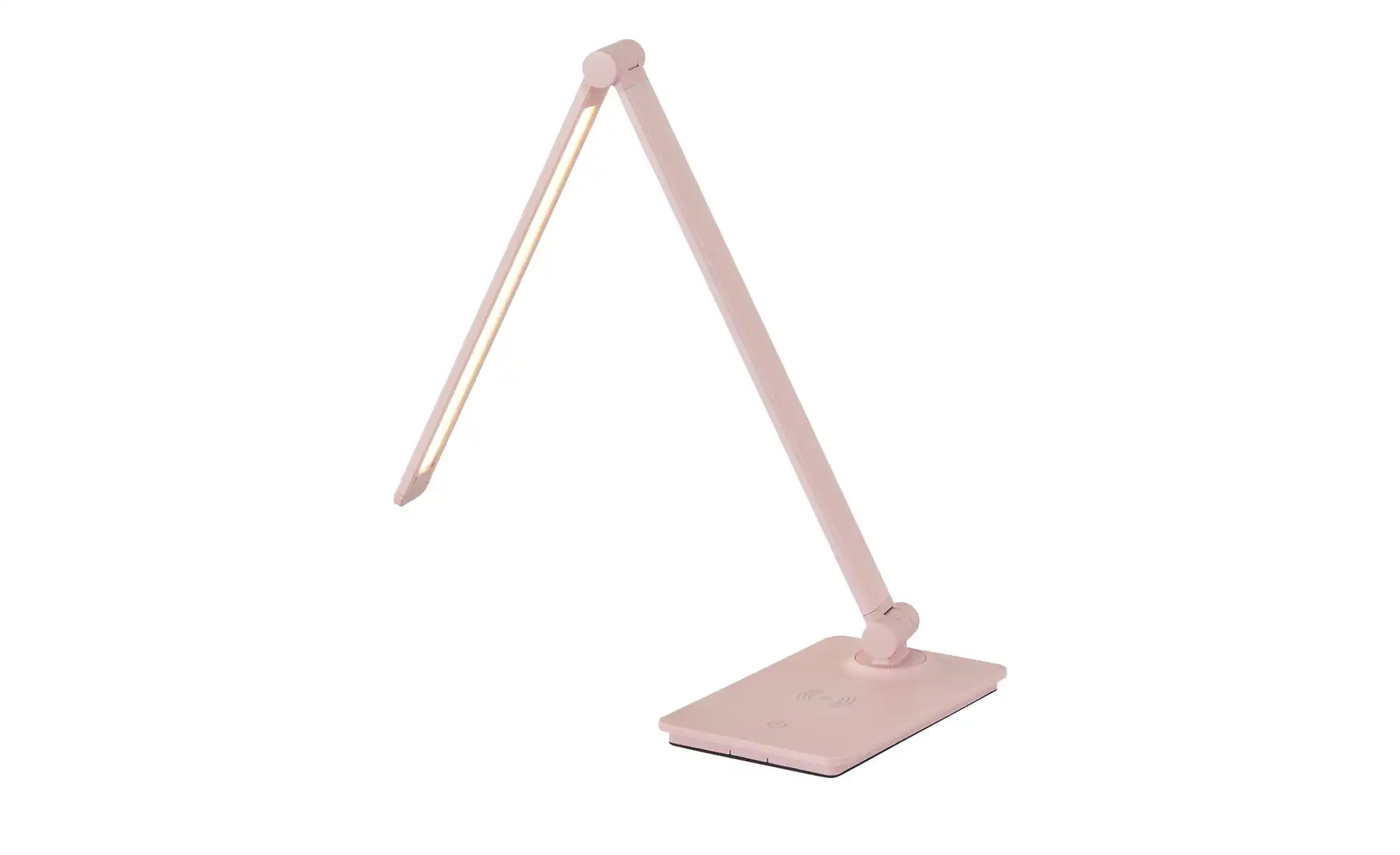 KHG LED-Tischleuchte, Pink mit Qi-Charger